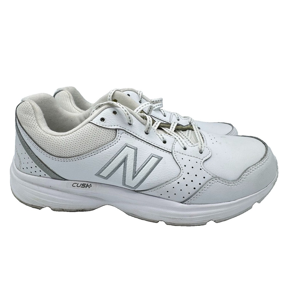 Size 9.5W 11M- New Balance 411 White Unisex WA411LW1 D ComfortRide Flawed